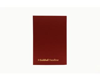 Guildhall Headliner Account Book Series 38 6Dr - Burgundy