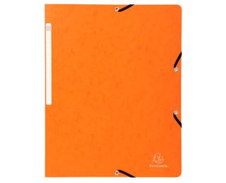 Elasticated folder without flap 355gsm hard glazed mottled premium pressboard - A4 size 