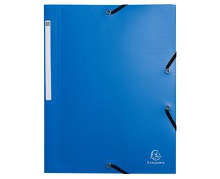 Chemises à élastiques 3 rabats PP recyclé Opak - Bleu clair