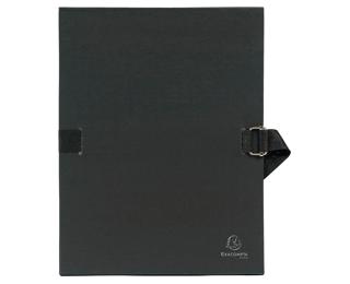 Chemise dos extensible papier - 24x32cm - Noir