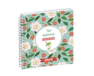 Agenda de bureau Lady 18S spiralé Dodo & Cath 15 x 17 cm Semainier Janvier à Décembre 2026