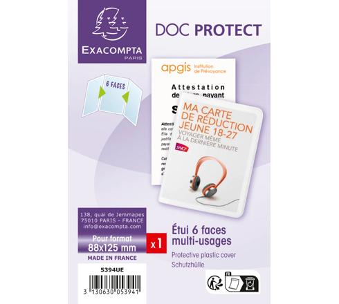 Étui Transparent Pour Cartes Avec Fermeture Coulissante - Motif Papillon - Dimensions ~10,5x6,5 Cm - Organisateur Léger Et Portable
