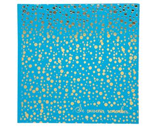 Fotoalbum 30 Seiten weiß 25x25cm, Plum' Violett - Türkis