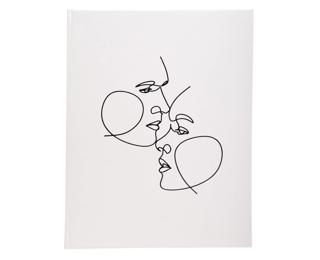 Guest book 100p silver 27x22cm Art black - Ivory