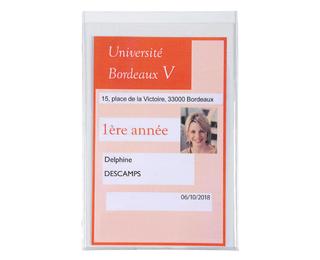 Astucci di protezione carta studente PVC liscio 20x100e - 75x120mm 
