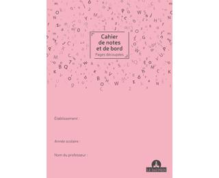 Cahier de notes et de bord du professeur, 297X210, 48 pages - Couleurs assorties