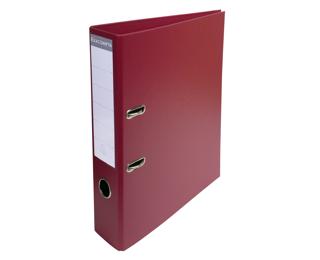 Classeur à levier PVC A4 dos de 70mm. - Bordeaux