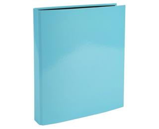 Aquarel Ringbinder Plastic Coated 4Ring 25mm - Pastel blue