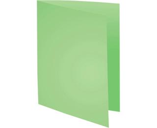 FOREVER170 Pak van 100 dossiermappen 170g/m2 met overslag van 1 cm - 24x32cm voor A4. - Grasgroen