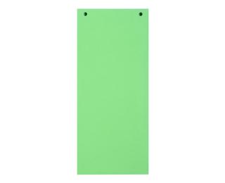 Paquet 100 fiches intercalaires horizontales unies perforées Forever - 105x240mm - Vert