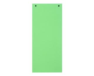 Paquet 100 fiches intercalaires horizontales unies perforées Forever - 105x240mm - Vert