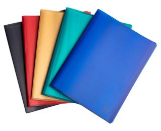 Opak semi rigid recycled PP document cover 60 views - Assorted colours