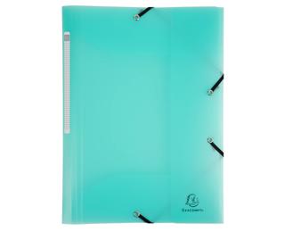 Exacompta Chromaline Pastel Elasticated Folder (3-Flap PP) A4 - Pastel green
