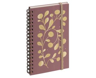 Agenda de poche Espace 16S spiralé Végétal 9 x 16 cm Semainier Janvier à Décembre 2027 