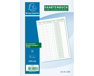 Fahrtenbuch A5 32 Blatt - Visuel