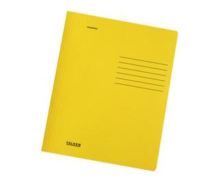 Falken - Schnellhefter Karton, gebrauchsfertig gefaltet, für DIN A4, 240g/m2 Manila-RC-Krt., intensivfarben, 10er Poly