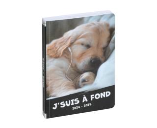 Agenda Forum Funny Pets Chiot écouteurs 12 x 17 cm Journalier Août 2024 à Juillet 2025 