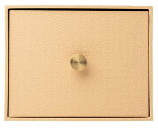 Caja de fotos o fichas de cartulina Office by Me 17,7x14x13,5cm - Beige