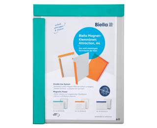 Porte-bloc aimanté rembordé plastique pour A4 - Turquoise