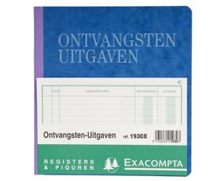 Standaard register Ontvangsten - Uitgaven - 80 blad - Nederlandstalig
