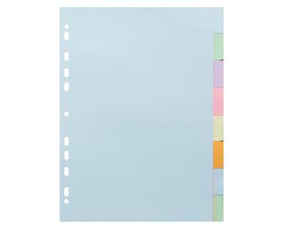 Intercalaires carte pastel 170g Forever 8 positions - A4 