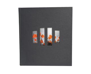 Fotoalbum MILANO 29x32 cm, 60 schwarze Seiten - Schwarz
