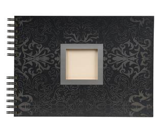Mini Álbumes de fotos CACHEMIRE 32x22 cm - 150 fotos 50 páginas - Negro