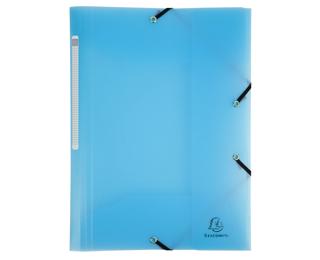 Exacompta Chromaline Pastel Elasticated Folder (3-Flap PP) A4 - Pastel blue
