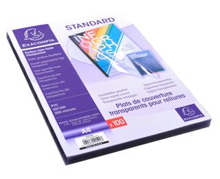 100er Packung Einbanddeckel aus PVC 200µ, für DIN A4