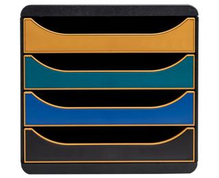 Big Box filing module 4 drawers Neo Deco - Assorted colours