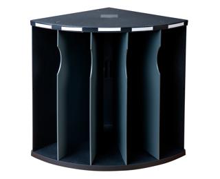 Clasificador ergonómico THE CORNER, 5 compartimentos, formato esquinero - ECOBlack 