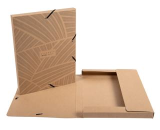 Archivbox A4 aus beschichtetem Karton, Rückenbreite 25mm, Serie Eterneco - Motive sortiert