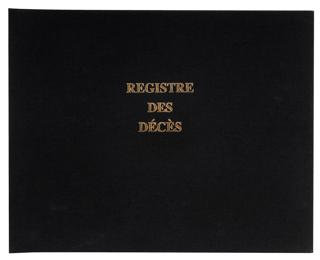 Registre 24x32cm des décès pour les hôpitaux, établissements sociaux (maisons de retraite) ou médico-sociaux - 100 pages