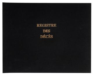 Registre 24x32cm des décès pour les hôpitaux, étab. sociaux (maisons de retraite) ou médico-sociaux - 100 pages