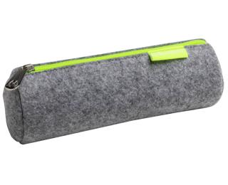 Estuche redondo de fieltro reciclado Neón 