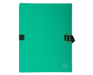 Expanding spine folder with flap on the bottom tinted paper - A4 - Light green