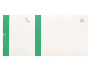 Bloc vendeur 100 feuillets à bande couleur numérotés de 1 à 100 - Format 66x135mm