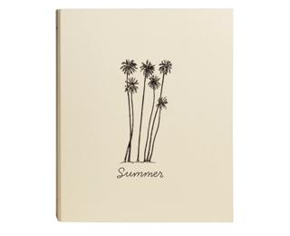 Album photos classeur 60 pages noires Summertime - Jaune pastel