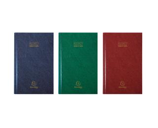 Agenda de bureau Carré Euro et cents 13,5 x 21 cm Journalier Janvier à Décembre 2027 - Couleurs assorties