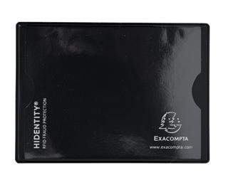 Hidentity ® Duo - Tarjeta de banco / Tarjeta de credito 2 Caras 85x54 - Negro