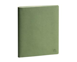 Agenda de bureau SAS 22 Non-Stop Canvas 18.5 x 22.5 cm Semainier Août 2025 à Août 2026. - Vert