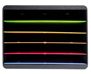 Desktopsorter mit 5 Fächern, Querformat, Iderama - Regenbogen
