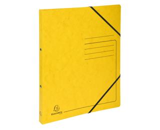 Exacompta Elasticated A4 Ring Binder (2x15mm Rings) - Yellow