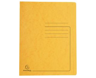 Chemise à lamelle carte lustrée 355gm2 - A4 - Jaune