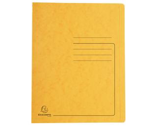 Chemise à lamelle carte lustrée 355gm2 - A4 - Jaune