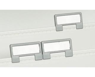 Ruiters voor tussenschot in steekkaartenbak (1 set van 5) - Grijs