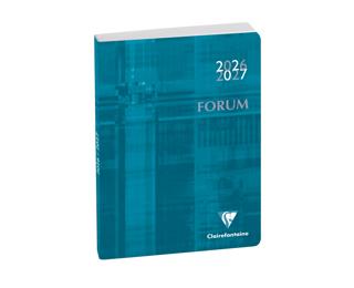 Agenda Forum Métric 12 x 17 cm Journalier Août 2026 à Juillet 2027 - Bleu canard