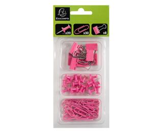 Kit de 58 attaches Iderama - Rose