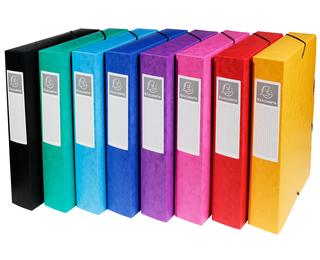 Boite de classement Exabox Dos 60mm Carte lustrée - A4 