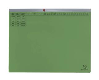 Exaflex Premium, Kanzlei Hängehefter, 1 Abheftvorrichtung, Linksheftung, 265x318mm, Packung mit 25 Stück - Grün